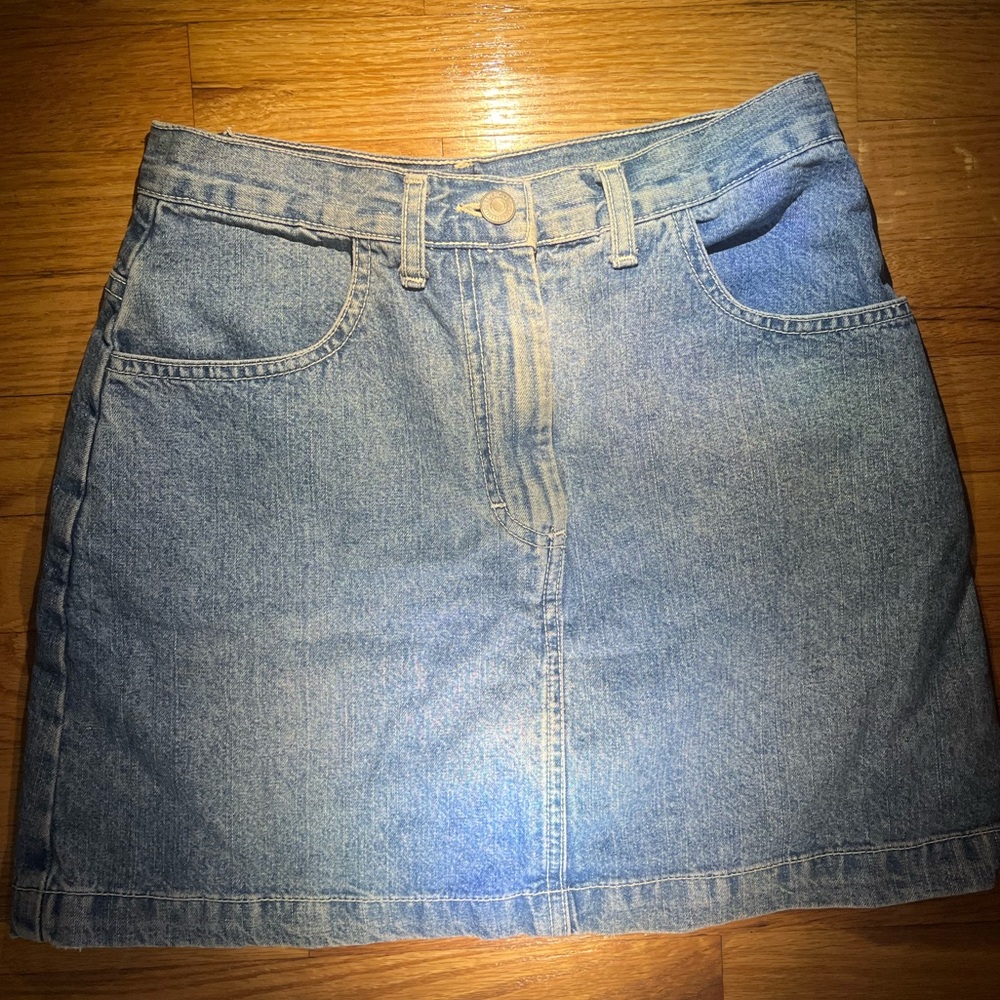 Classic Blue Denim Mini Skirt